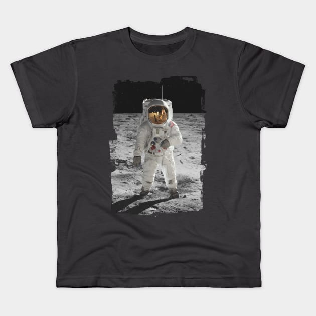 Moon Walk Kids T-Shirt by avperth